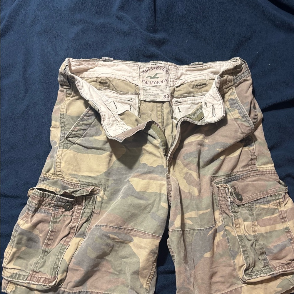 Hollister Men's Cargo Shorts - Camouflage